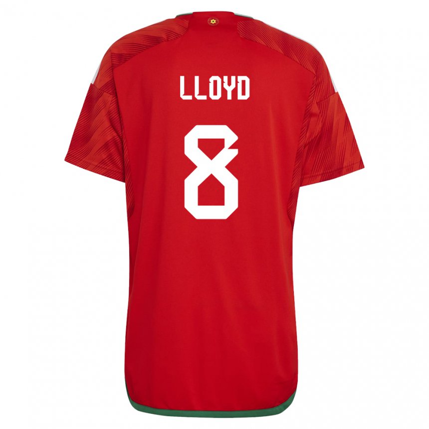 Gyermek Walesi Ben Lloyd #8 Piros Hazai Jersey 22-24 Mez Póló Ing