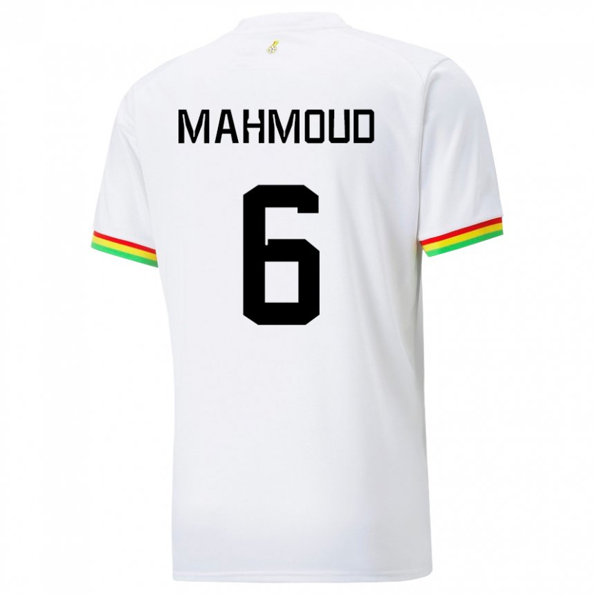 Gyermek Ghánai Mohaison Mahmoud #6 Fehér Hazai Jersey 22-24 Mez Póló Ing