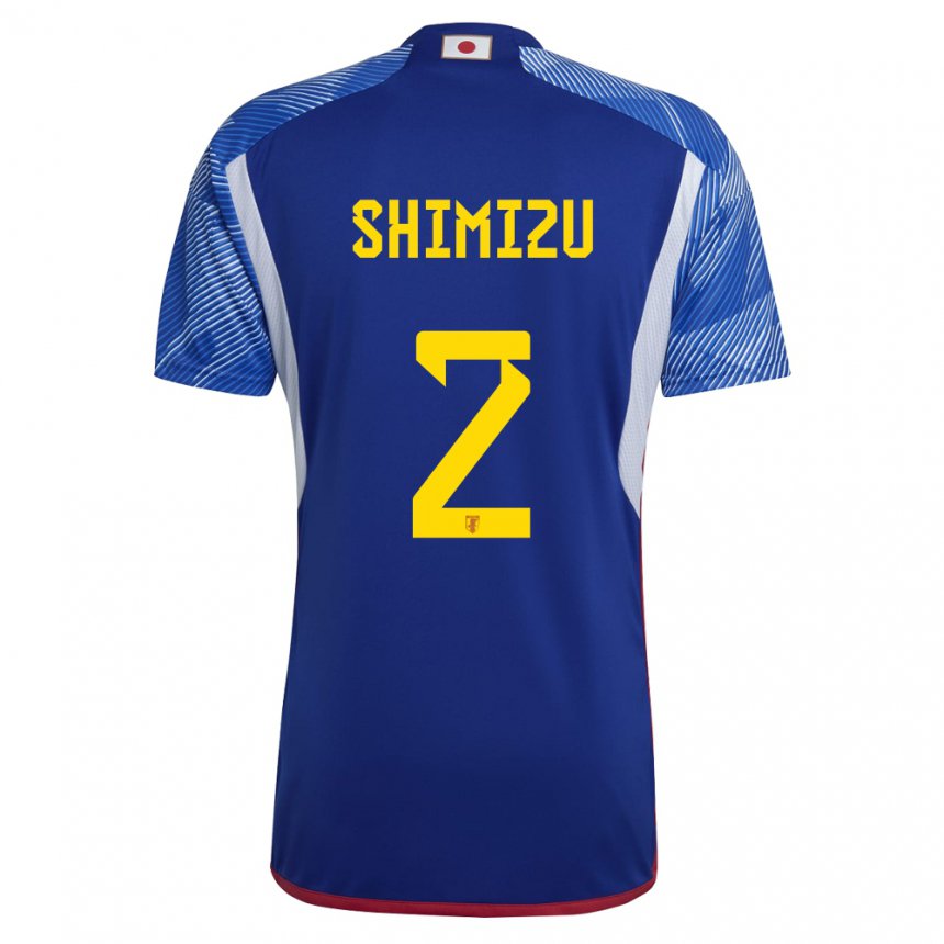 Gyermek Japán Risa Shimizu #2 Királykék Hazai Jersey 22-24 Mez Póló Ing