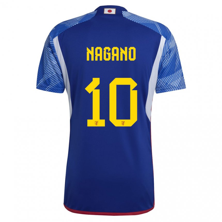 Gyermek Japán Fuka Nagano #10 Királykék Hazai Jersey 22-24 Mez Póló Ing