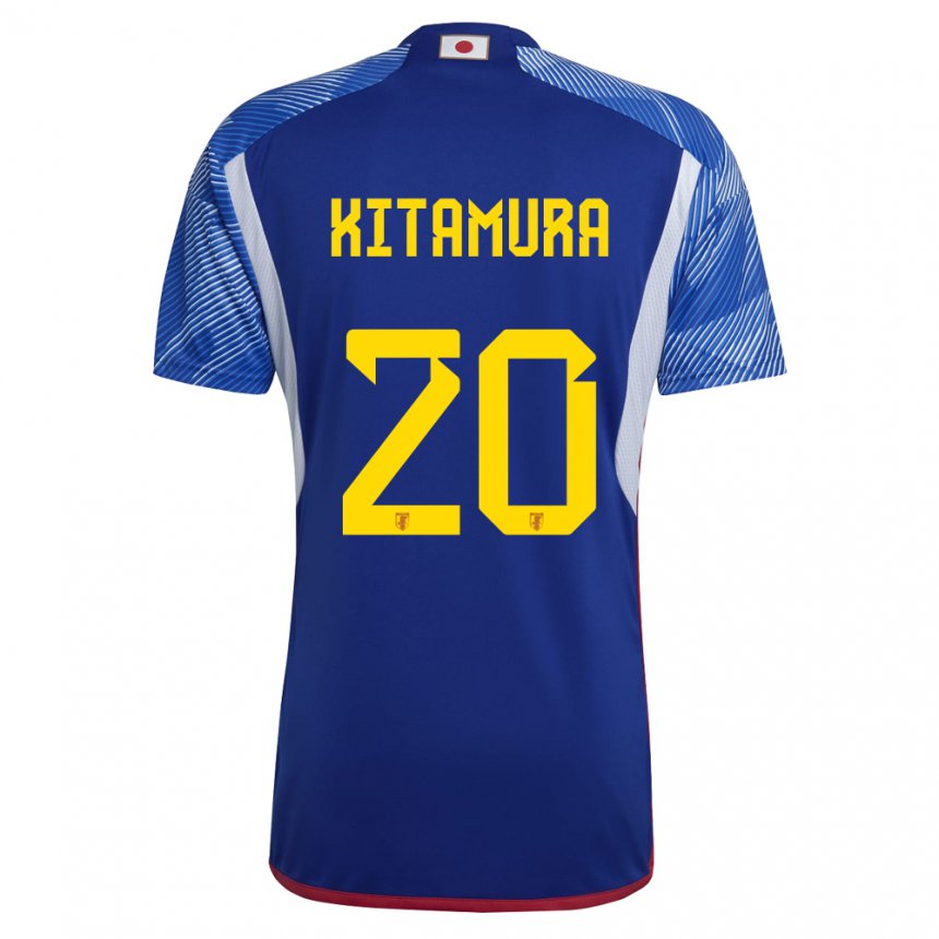 Gyermek Japán Nanami Kitamura #20 Királykék Hazai Jersey 22-24 Mez Póló Ing