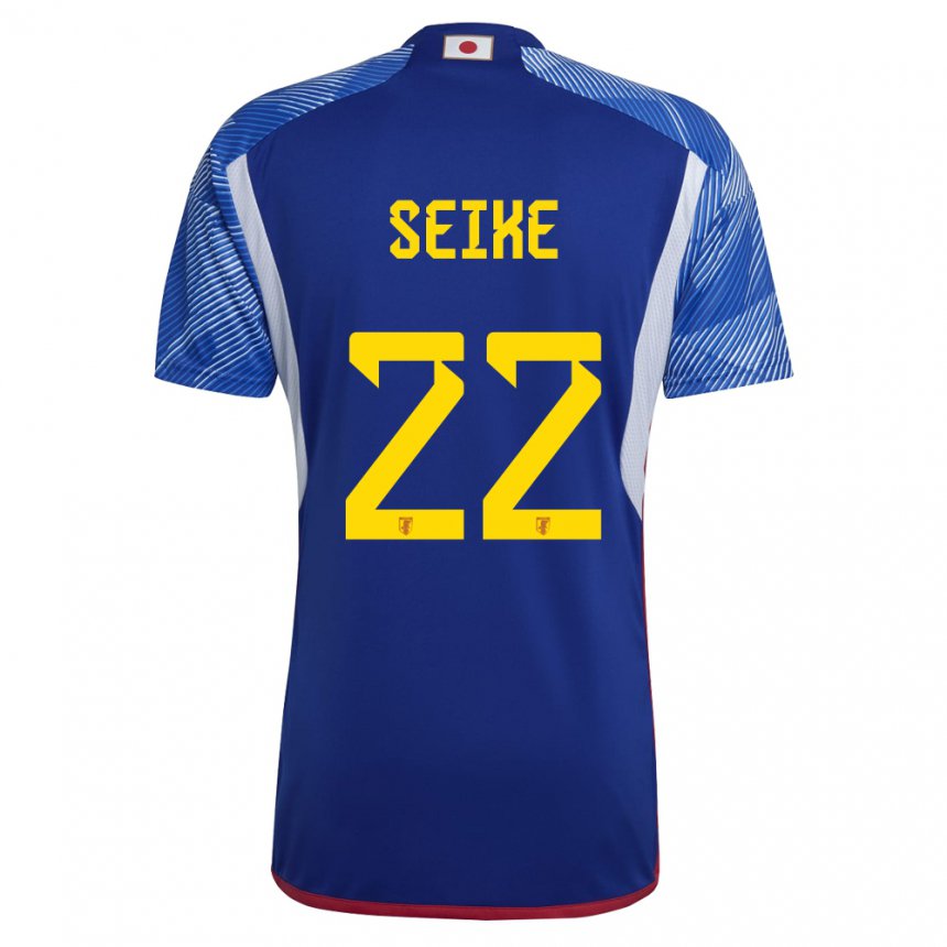 Gyermek Japán Kiko Seike #22 Királykék Hazai Jersey 22-24 Mez Póló Ing