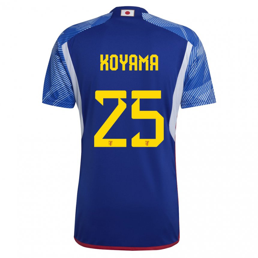 Gyermek Japán Shinomi Koyama #25 Királykék Hazai Jersey 22-24 Mez Póló Ing