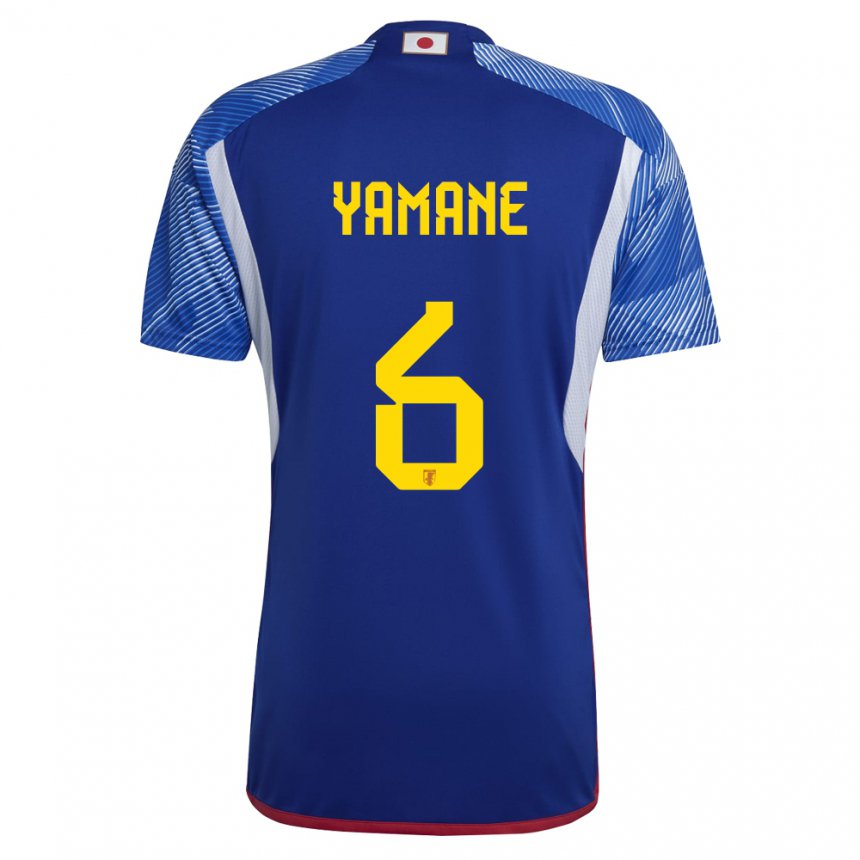 Gyermek Japán Riku Yamane #6 Királykék Hazai Jersey 22-24 Mez Póló Ing