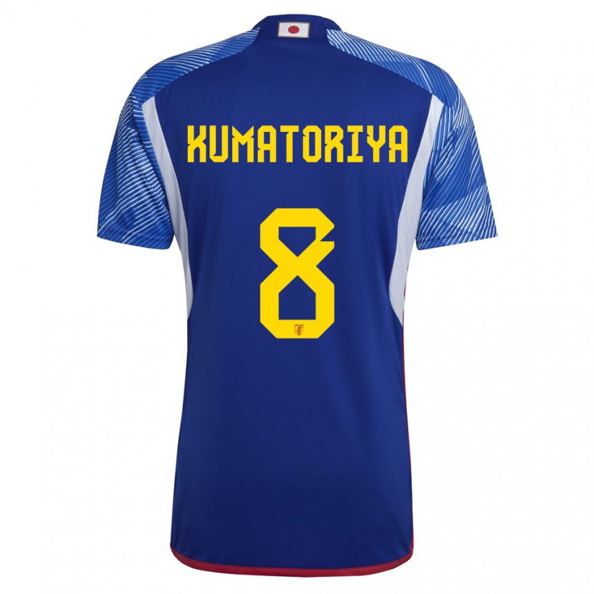 Gyermek Japán Issei Kumatoriya #8 Királykék Hazai Jersey 22-24 Mez Póló Ing