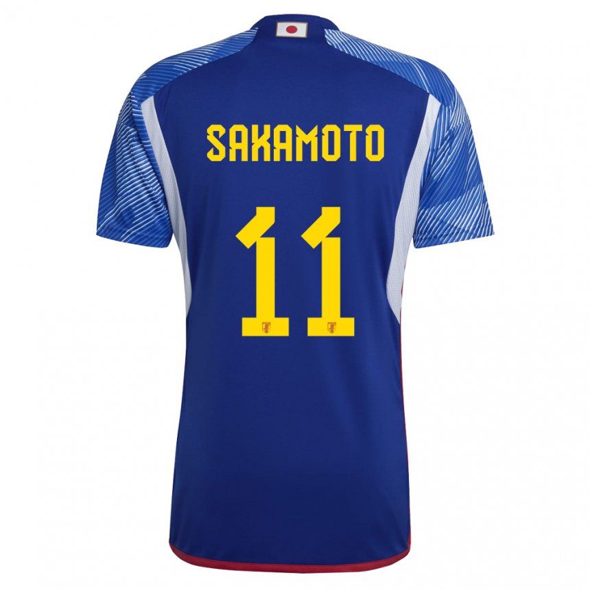 Gyermek Japán Isa Sakamoto #11 Királykék Hazai Jersey 22-24 Mez Póló Ing