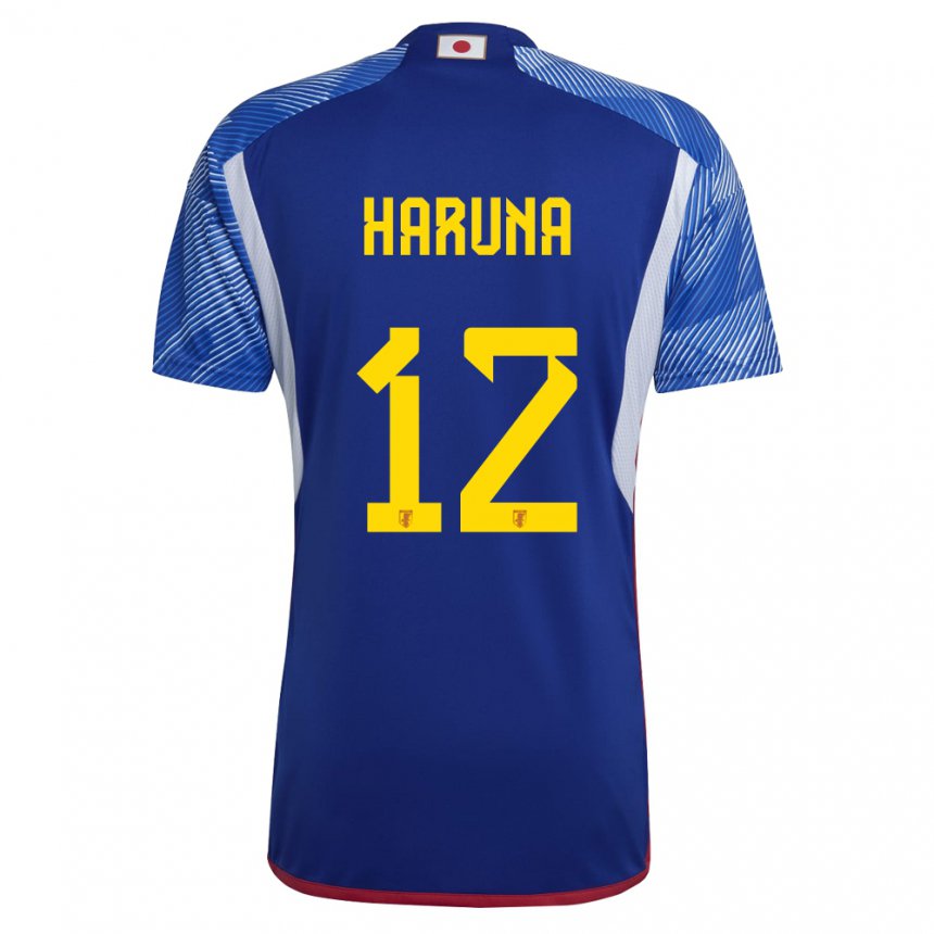 Gyermek Japán Ryusei Haruna #12 Királykék Hazai Jersey 22-24 Mez Póló Ing