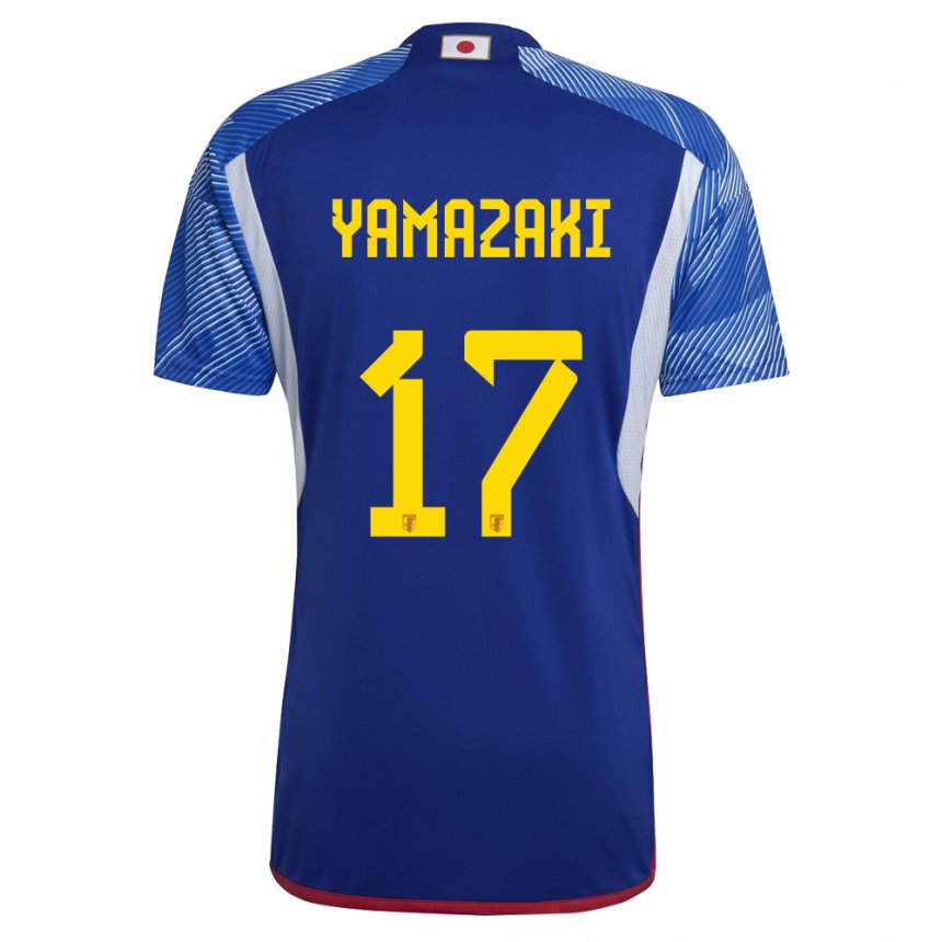 Gyermek Japán Taishin Yamazaki #17 Királykék Hazai Jersey 22-24 Mez Póló Ing