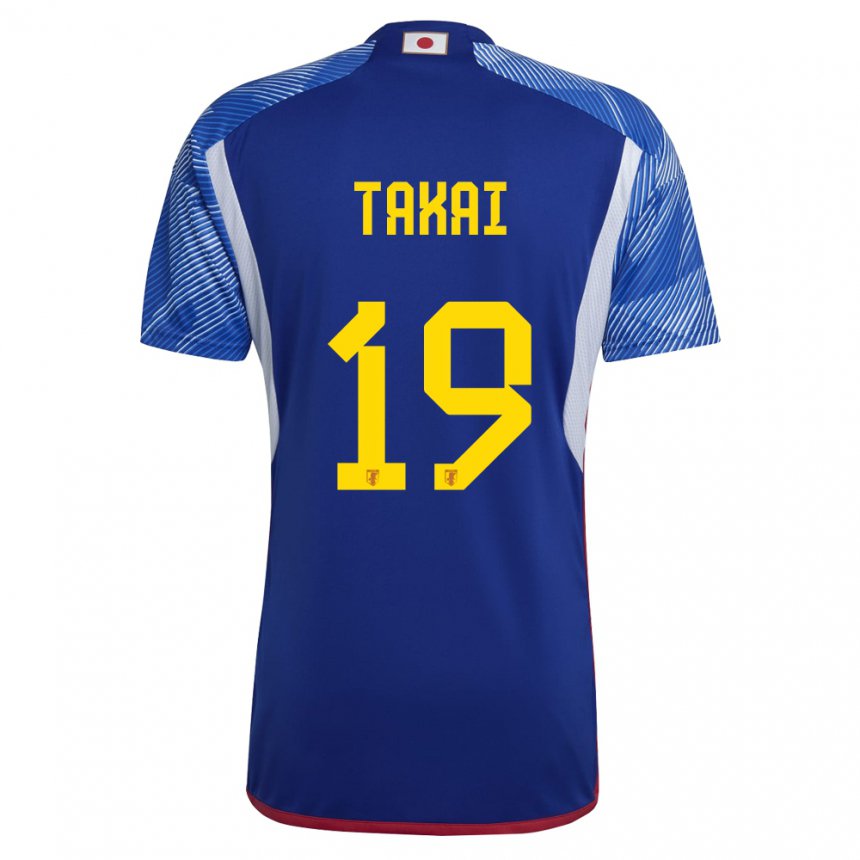 Gyermek Japán Kota Takai #19 Királykék Hazai Jersey 22-24 Mez Póló Ing