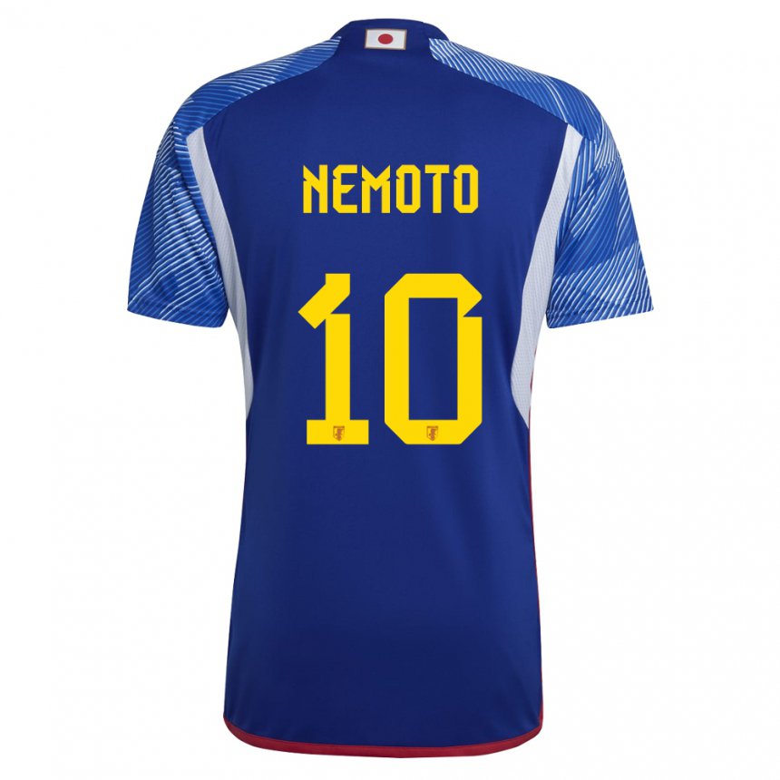 Gyermek Japán Kotaro Nemoto #10 Királykék Hazai Jersey 22-24 Mez Póló Ing