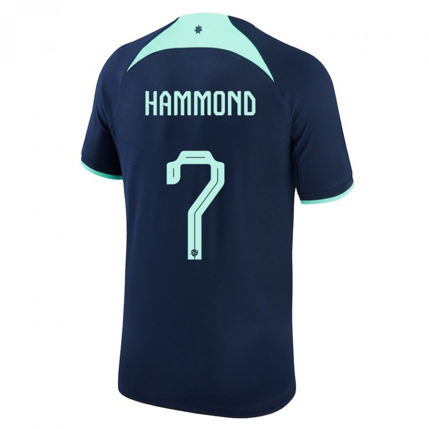 Gyermek Ausztrál Tristan Hammond #7 Sötétkék Idegenbeli Jersey 22-24 Mez Póló Ing