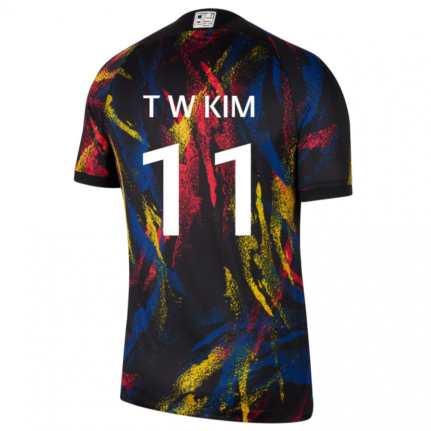 Gyermek Dél-koreai Kim Tae Wook #11 Sokszínű Idegenbeli Jersey 22-24 Mez Póló Ing