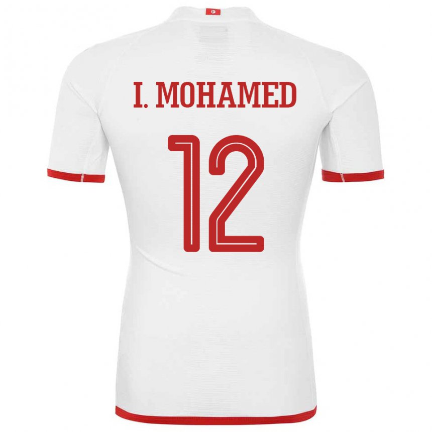 Gyermek Tunéziai Ibtissem Ben Mohamed #12 Fehér Idegenbeli Jersey 22-24 Mez Póló Ing