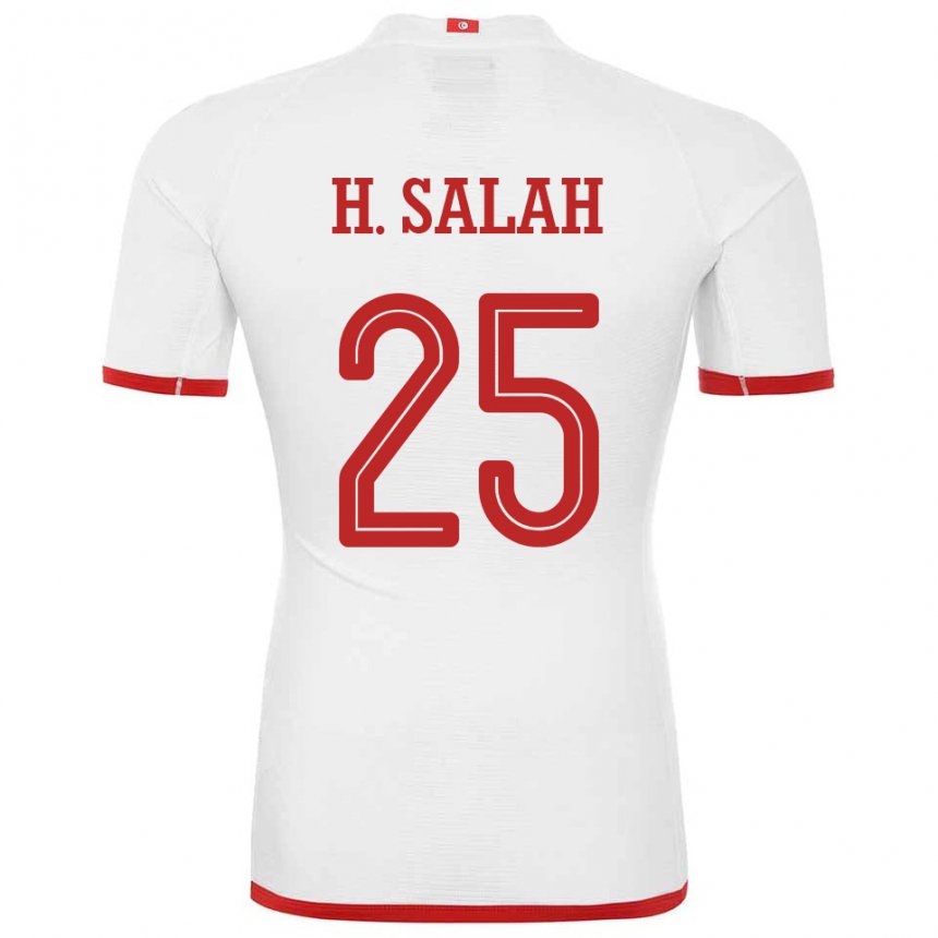 Gyermek Tunéziai Heni Ben Salah #25 Fehér Idegenbeli Jersey 22-24 Mez Póló Ing