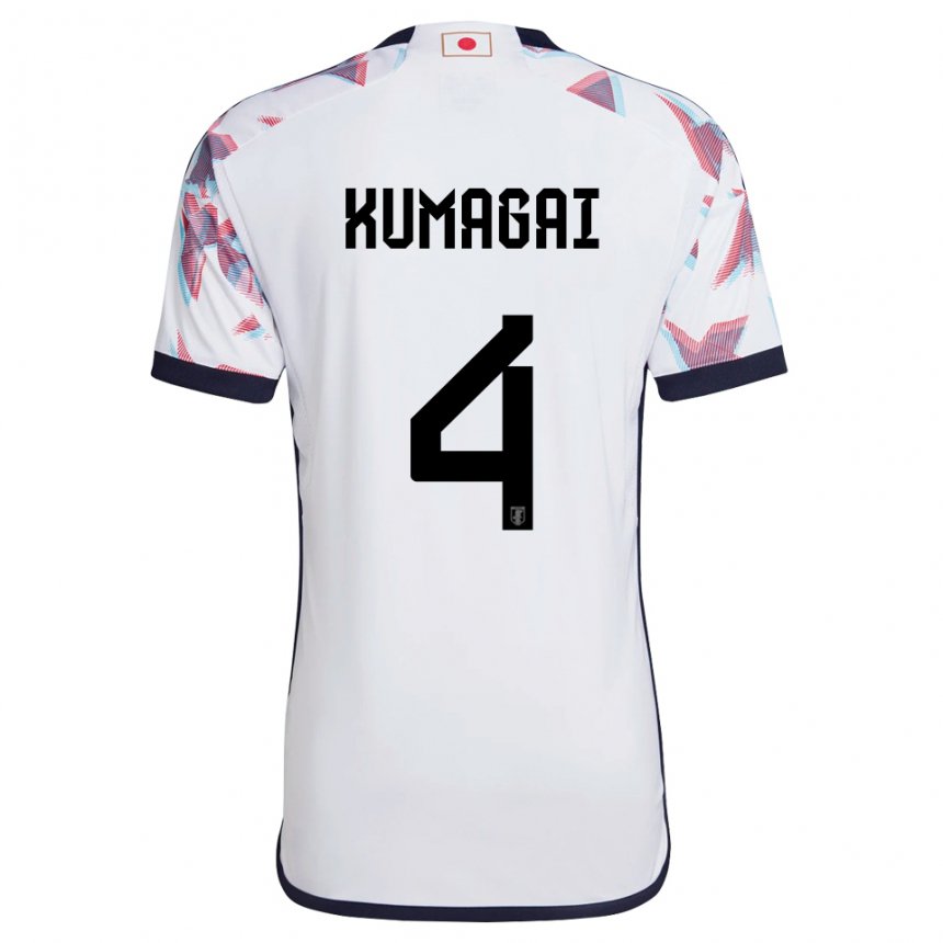 Gyermek Japán Saki Kumagai #4 Fehér Idegenbeli Jersey 22-24 Mez Póló Ing