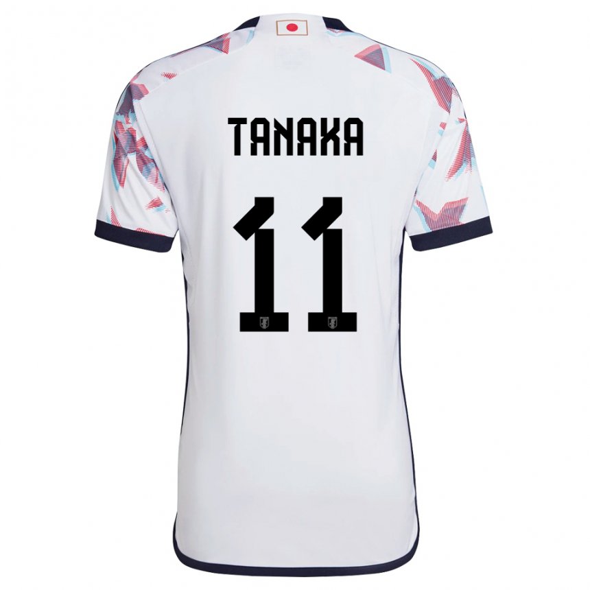 Gyermek Japán Mina Tanaka #11 Fehér Idegenbeli Jersey 22-24 Mez Póló Ing