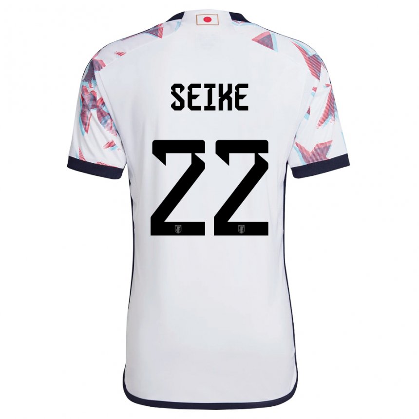 Gyermek Japán Kiko Seike #22 Fehér Idegenbeli Jersey 22-24 Mez Póló Ing