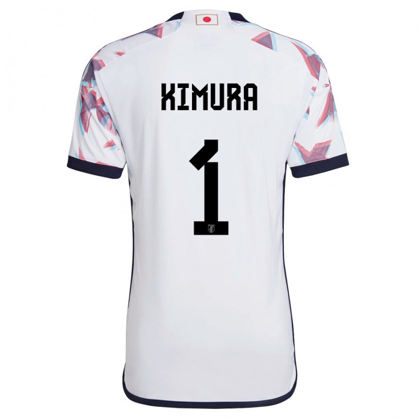 Gyermek Japán Ryoya Kimura #1 Fehér Idegenbeli Jersey 22-24 Mez Póló Ing