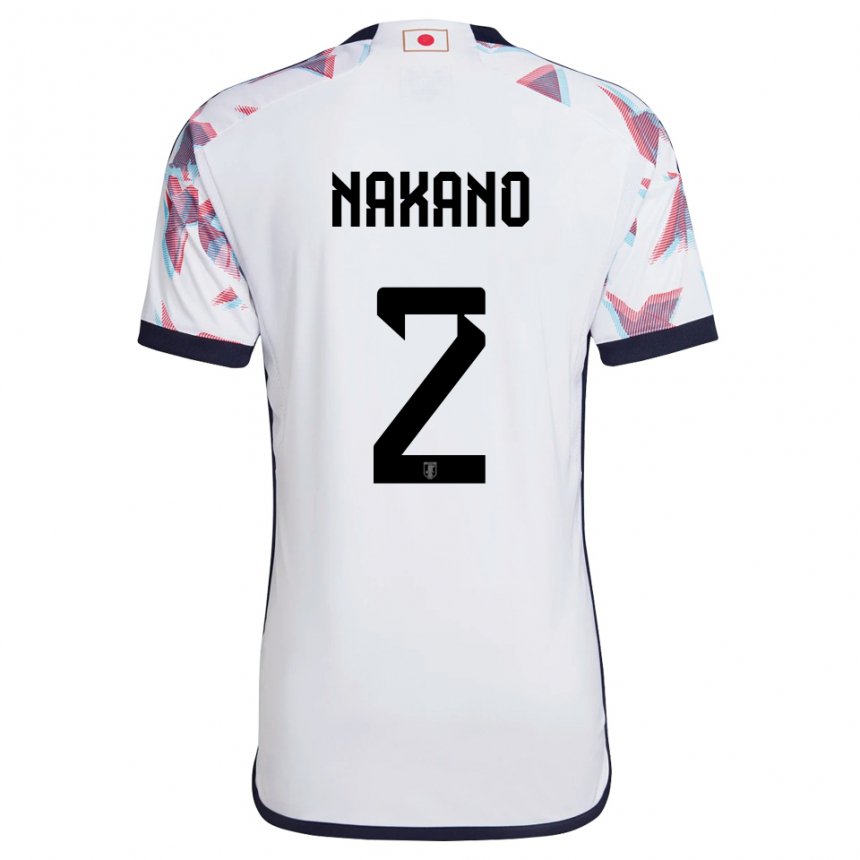 Gyermek Japán Shinya Nakano #2 Fehér Idegenbeli Jersey 22-24 Mez Póló Ing