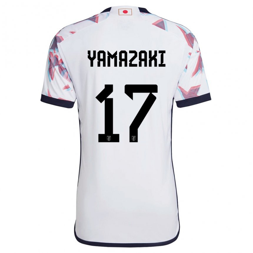 Gyermek Japán Taishin Yamazaki #17 Fehér Idegenbeli Jersey 22-24 Mez Póló Ing