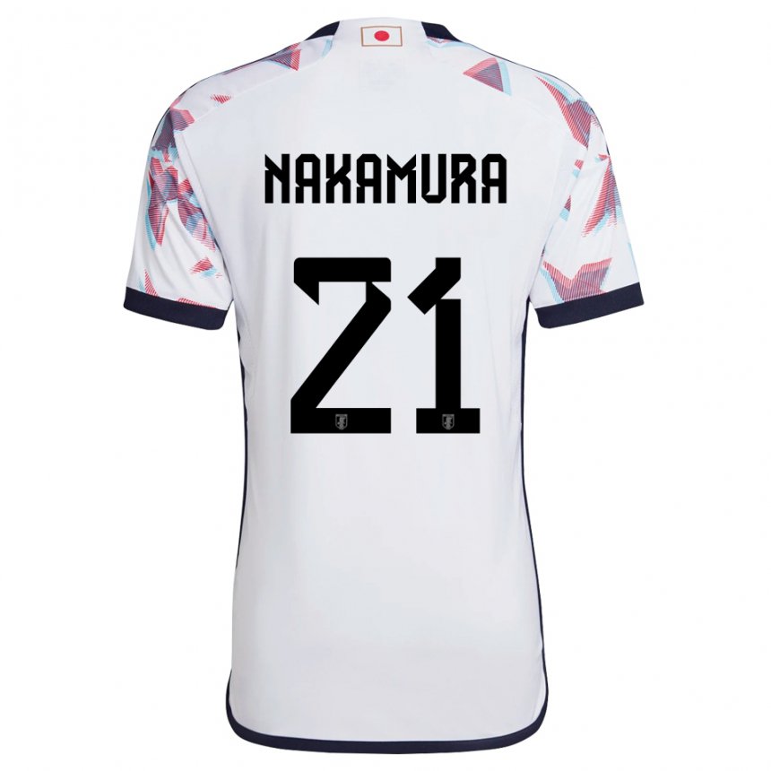 Gyermek Japán Jiro Nakamura #21 Fehér Idegenbeli Jersey 22-24 Mez Póló Ing