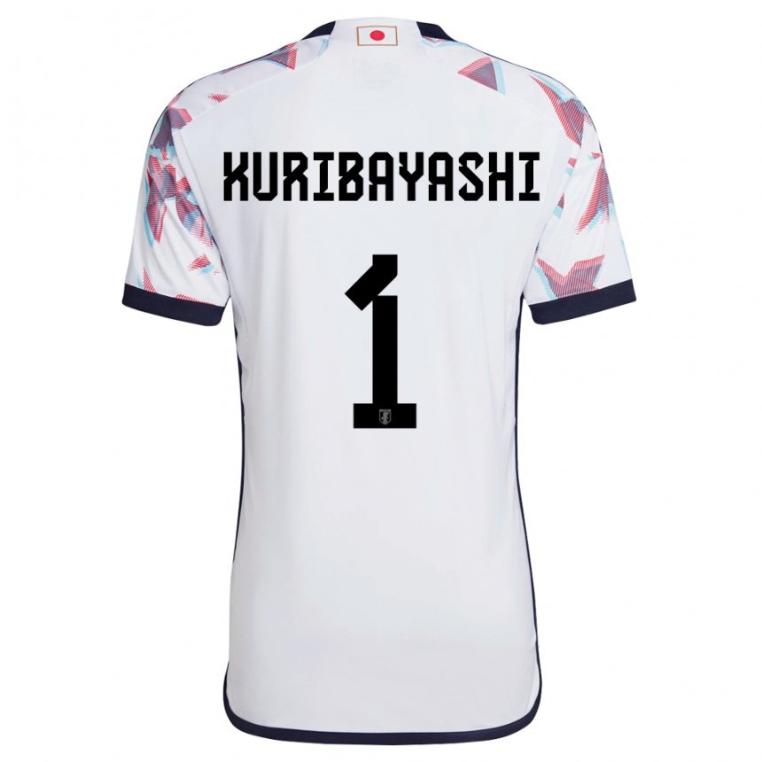 Gyermek Japán Hayato Kuribayashi #1 Fehér Idegenbeli Jersey 22-24 Mez Póló Ing