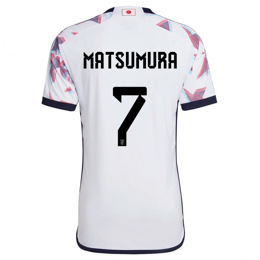 Gyermek Japán Kosuke Matsumura #7 Fehér Idegenbeli Jersey 22-24 Mez Póló Ing