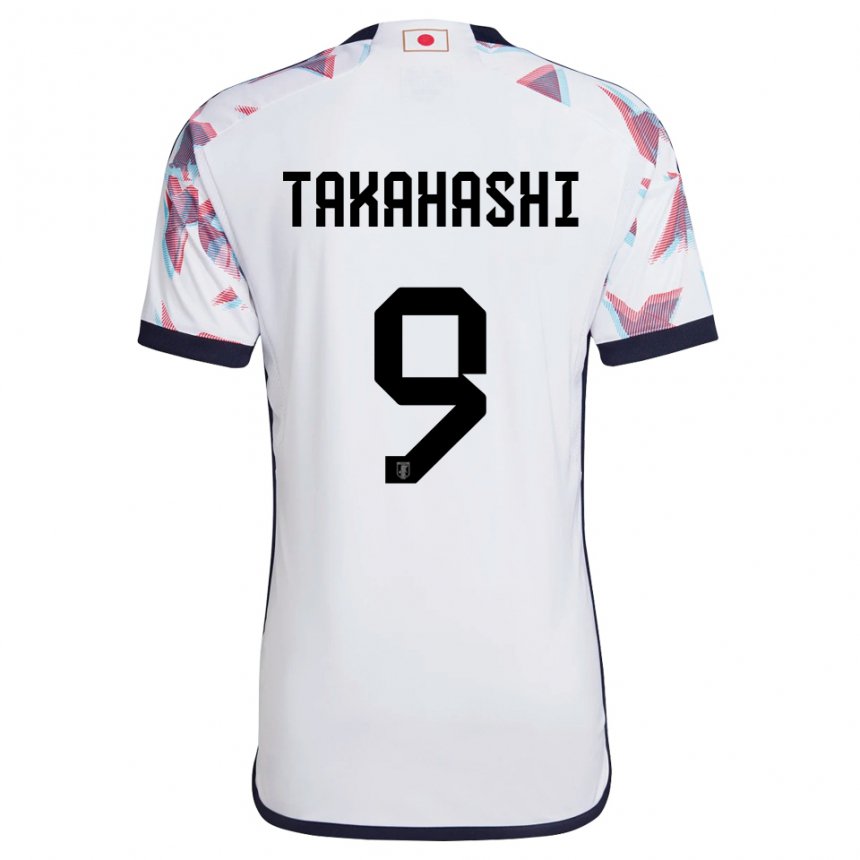 Gyermek Japán Hikaru Takahashi #9 Fehér Idegenbeli Jersey 22-24 Mez Póló Ing