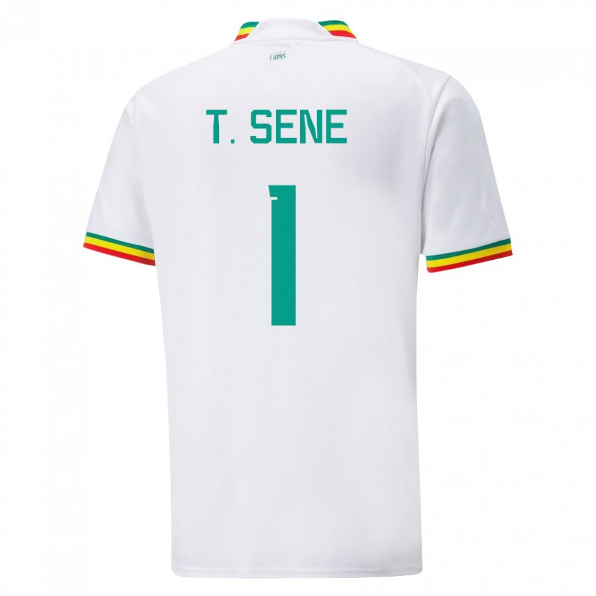 Férfi Szenegáli Thiaba Gueye Sene #1 Fehér Hazai Jersey 22-24 Mez Póló Ing