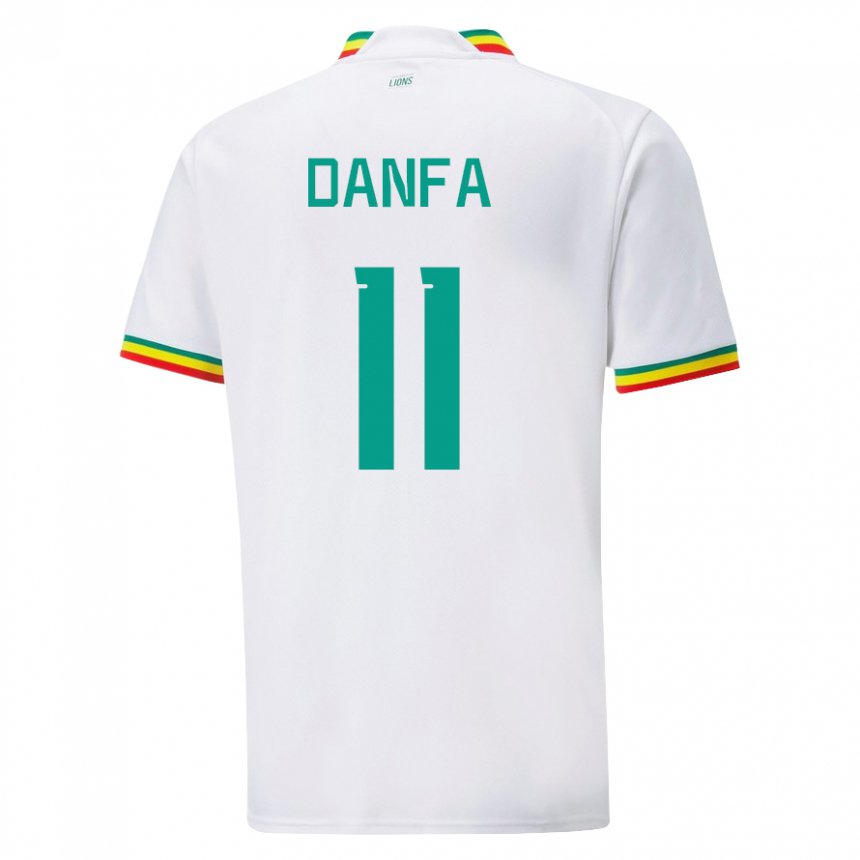 Férfi Szenegáli Mamadou Danfa #11 Fehér Hazai Jersey 22-24 Mez Póló Ing