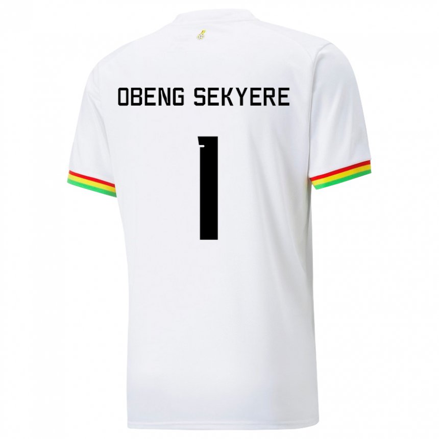 Férfi Ghánai Gregory Obeng Sekyere #1 Fehér Hazai Jersey 22-24 Mez Póló Ing