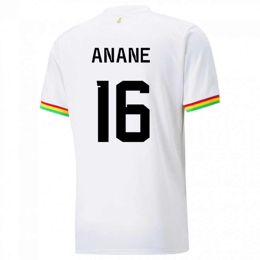 Férfi Ghánai Vincent Anane #16 Fehér Hazai Jersey 22-24 Mez Póló Ing