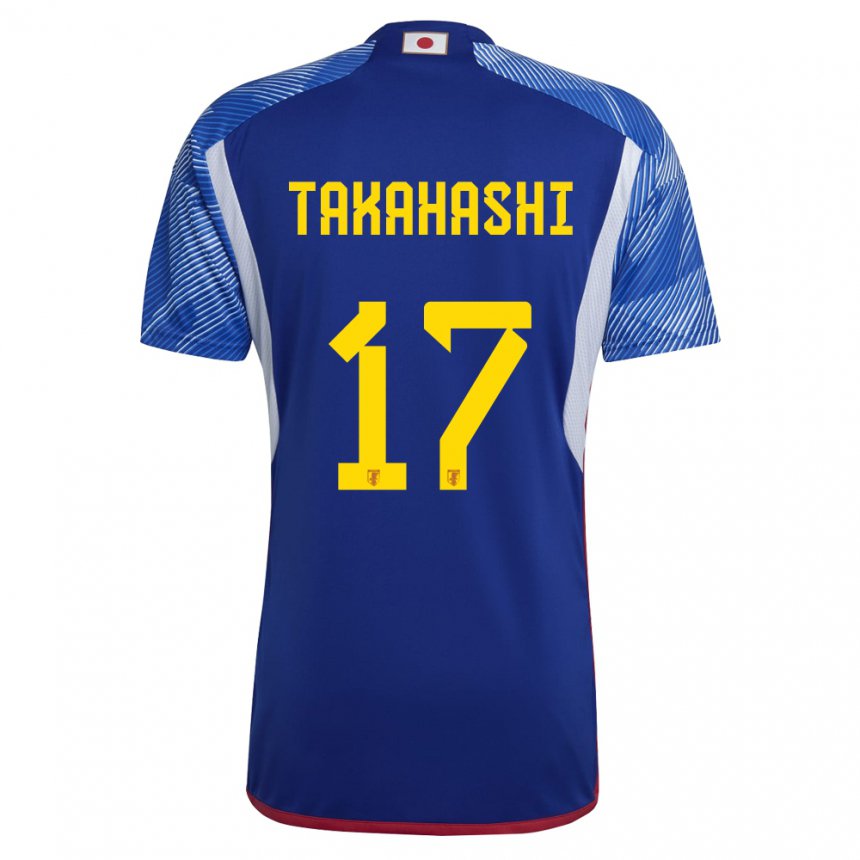 Férfi Japán Hana Takahashi #17 Királykék Hazai Jersey 22-24 Mez Póló Ing