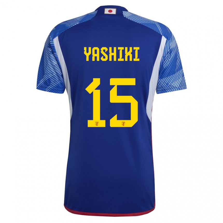 Férfi Japán Yusei Yashiki #15 Királykék Hazai Jersey 22-24 Mez Póló Ing