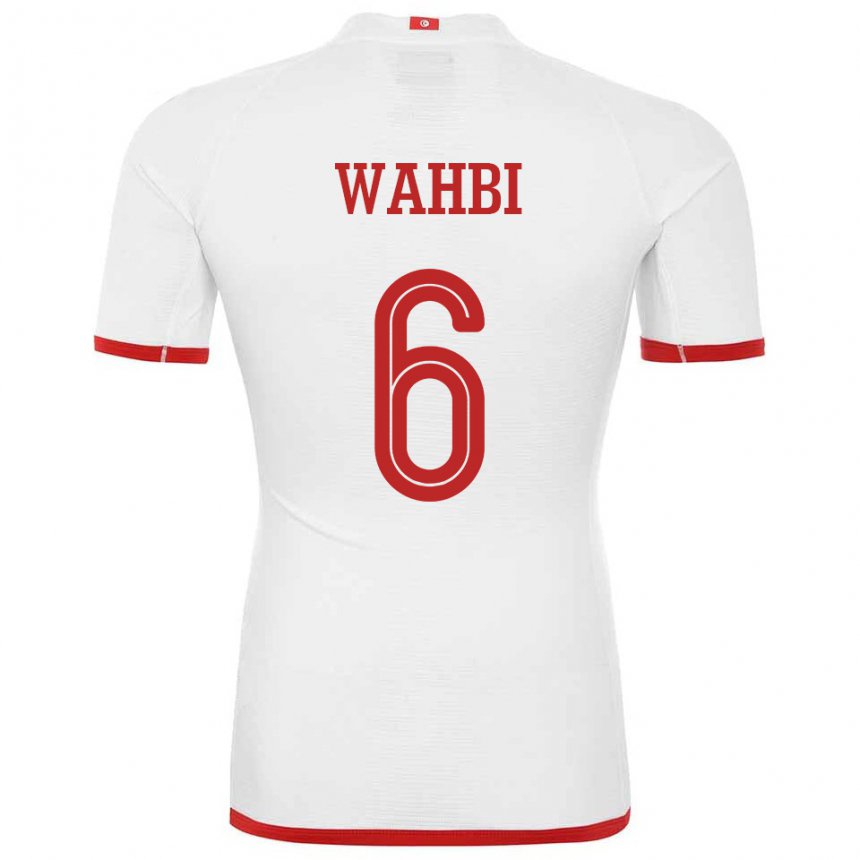 Férfi Tunéziai Gaith Wahbi #6 Fehér Idegenbeli Jersey 22-24 Mez Póló Ing