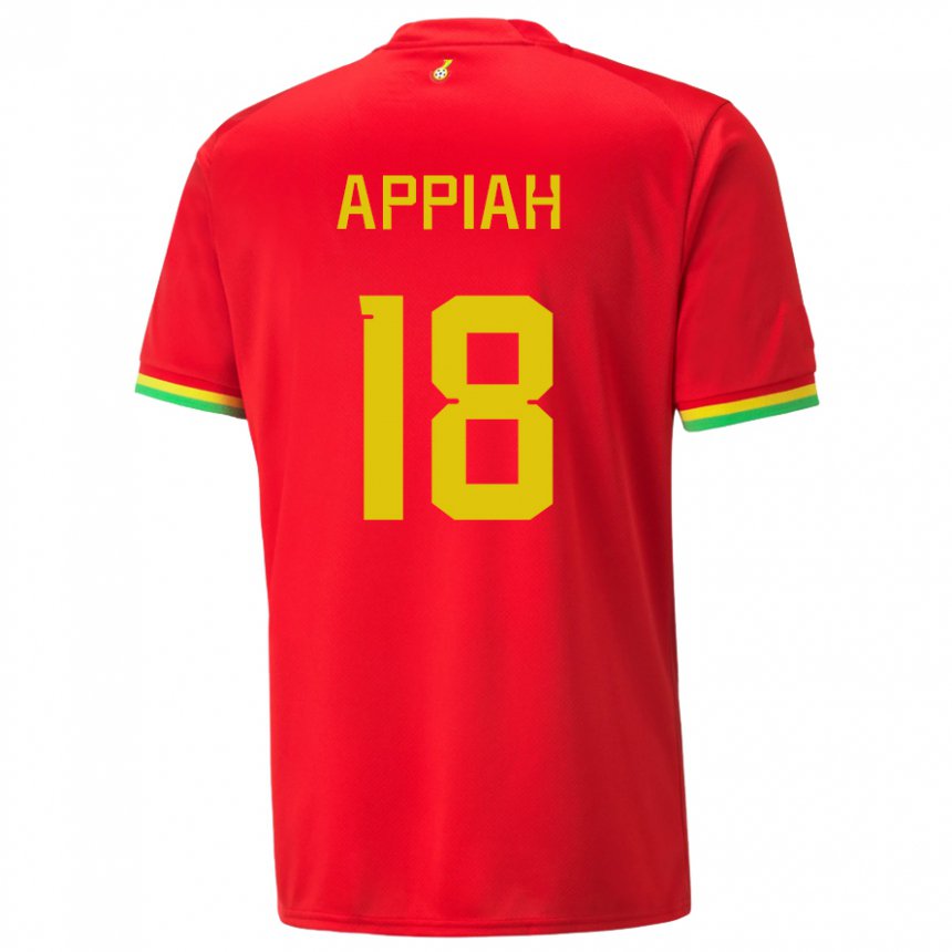 Férfi Ghánai Veronica Appiah #18 Piros Idegenbeli Jersey 22-24 Mez Póló Ing