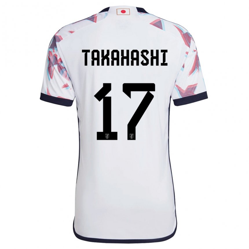 Férfi Japán Hana Takahashi #17 Fehér Idegenbeli Jersey 22-24 Mez Póló Ing