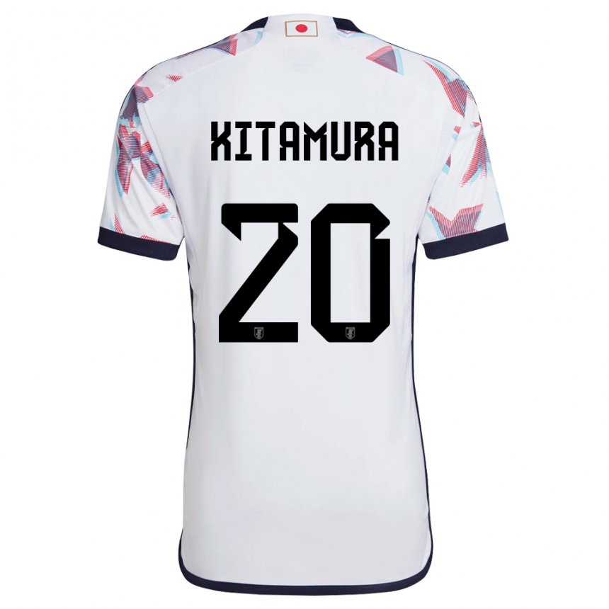 Férfi Japán Nanami Kitamura #20 Fehér Idegenbeli Jersey 22-24 Mez Póló Ing