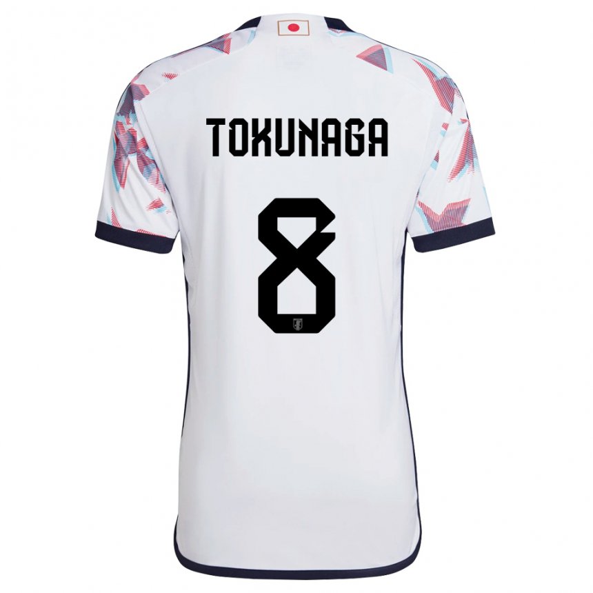 Férfi Japán Ryo Tokunaga #8 Fehér Idegenbeli Jersey 22-24 Mez Póló Ing