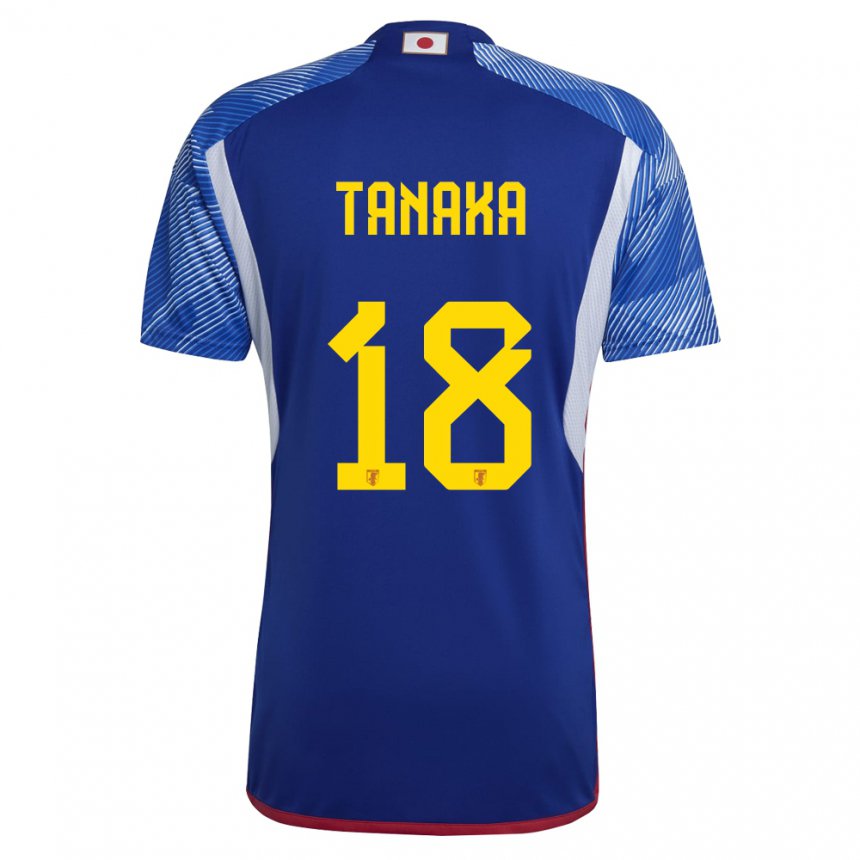 Női Japán Momoko Tanaka #18 Királykék Hazai Jersey 22-24 Mez Póló Ing