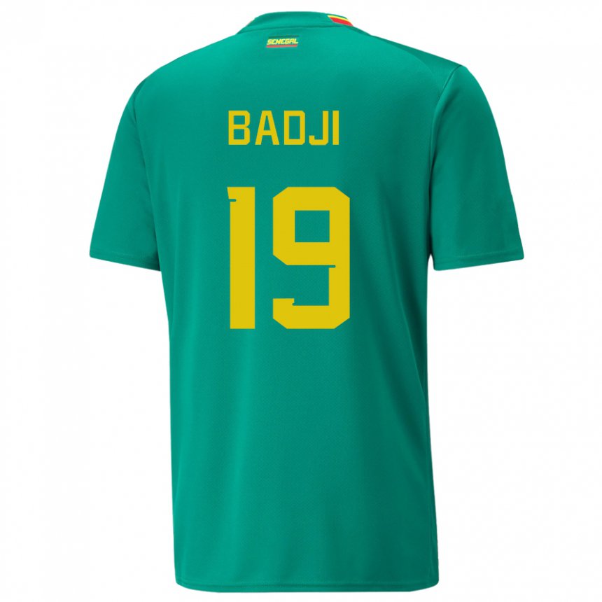 Női Szenegáli Youssouph Badji #19 Zöld Idegenbeli Jersey 22-24 Mez Póló Ing