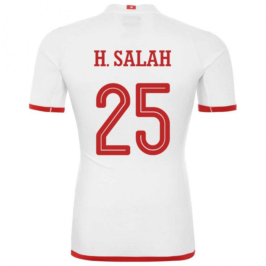 Női Tunéziai Heni Ben Salah #25 Fehér Idegenbeli Jersey 22-24 Mez Póló Ing