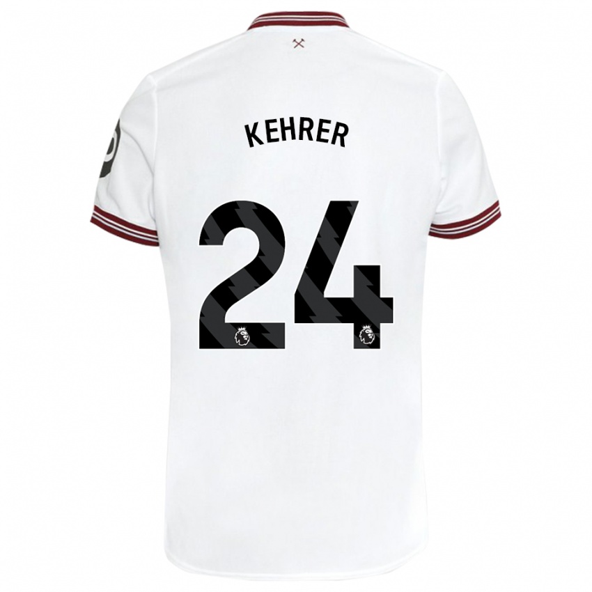 Gyermek Thilo Kehrer #24 Fehér Idegenbeli Jersey 2023/24 Mez Póló Ing