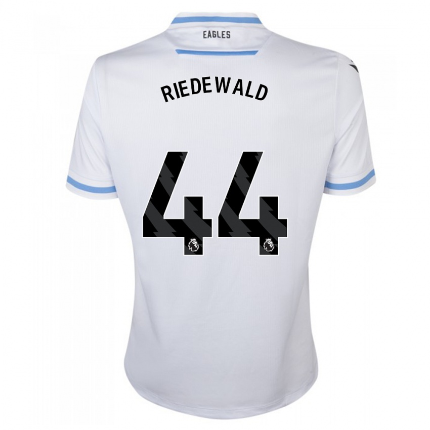 Gyermek Jairo Riedewald #44 Fehér Idegenbeli Jersey 2023/24 Mez Póló Ing