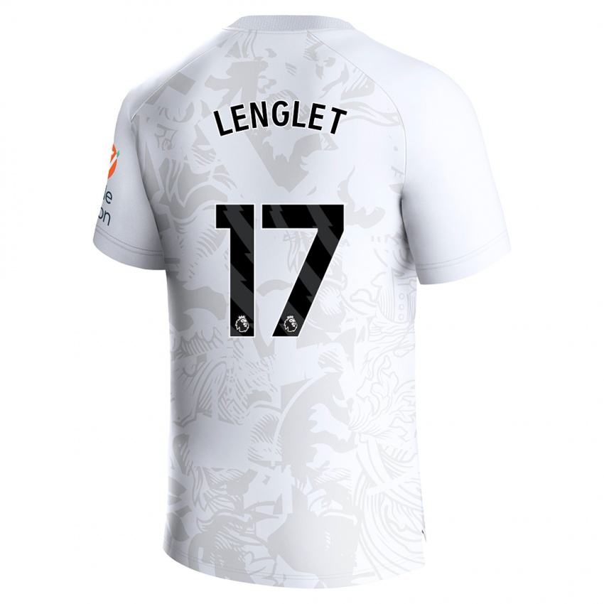 Gyermek Clement Lenglet #17 Fehér Idegenbeli Jersey 2023/24 Mez Póló Ing