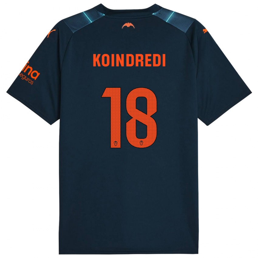 Gyermek Koba Koindredi #18 Tengeri Kék Idegenbeli Jersey 2023/24 Mez Póló Ing