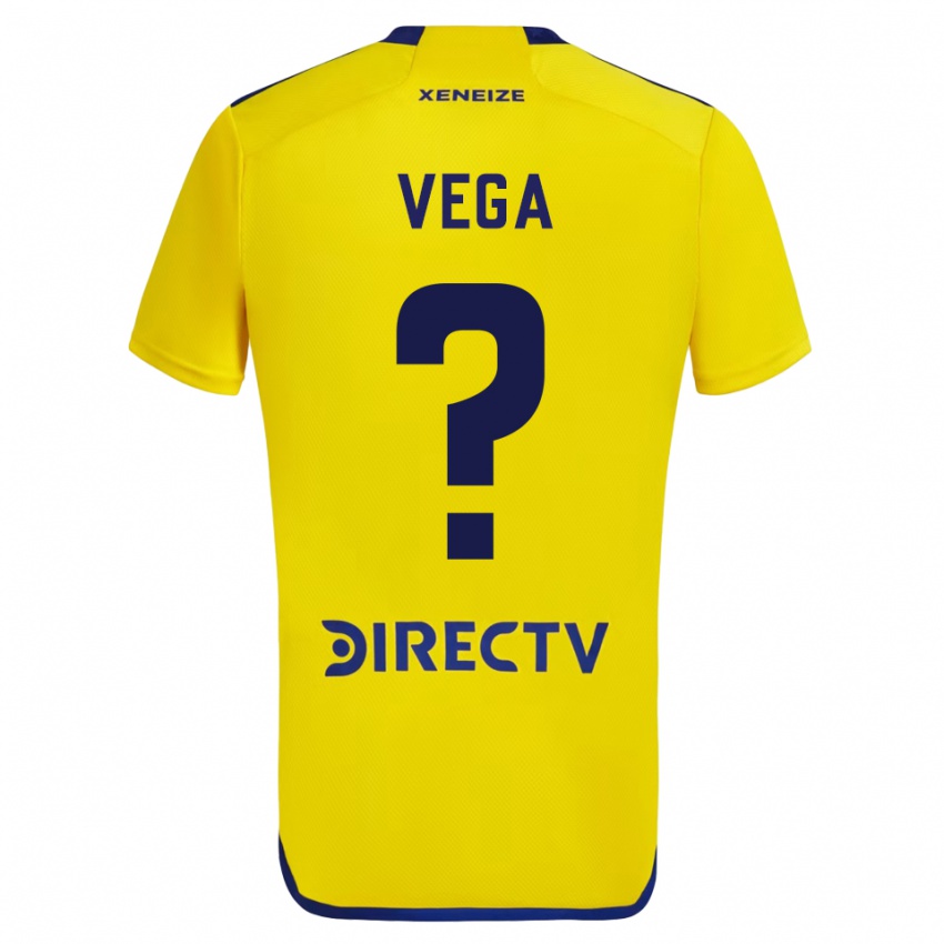 Gyermek Gabriel Vega #0 Sárga Idegenbeli Jersey 2023/24 Mez Póló Ing