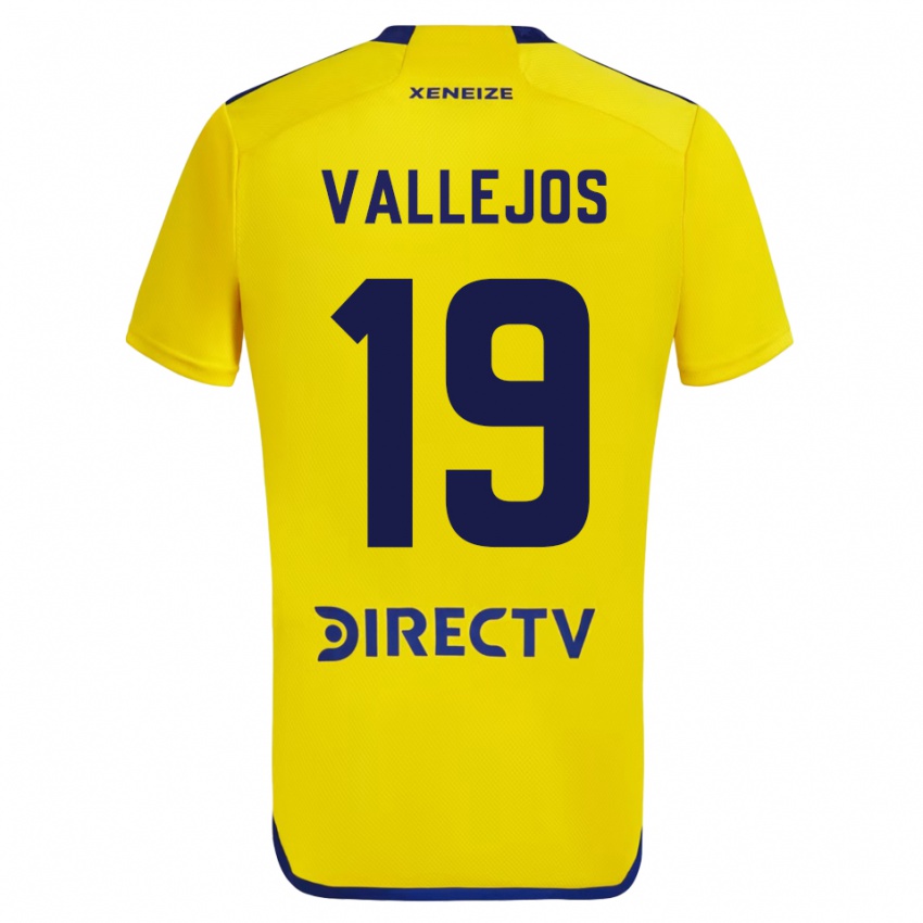 Gyermek Fabiana Vallejos #19 Sárga Idegenbeli Jersey 2023/24 Mez Póló Ing