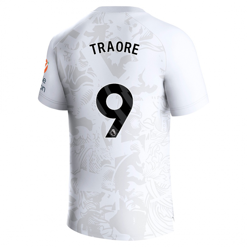 Férfi Bertrand Traore #9 Fehér Idegenbeli Jersey 2023/24 Mez Póló Ing