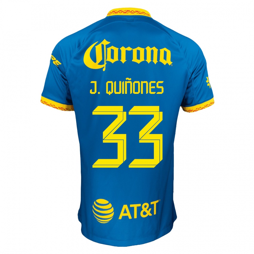 Férfi Julián Quiñones #33 Kék Idegenbeli Jersey 2023/24 Mez Póló Ing